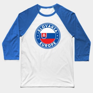 Slovakia Baseball T-Shirt